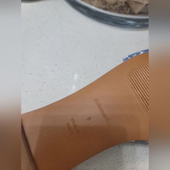 Reformation Blue and White Floral Sandals - Picture 4 of 7